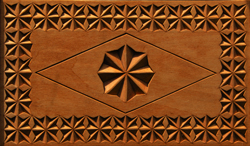 Carved Wooden box top